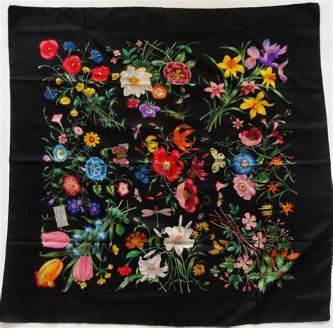 gucci scarf for princess grace|gucci floral scarf vintage.